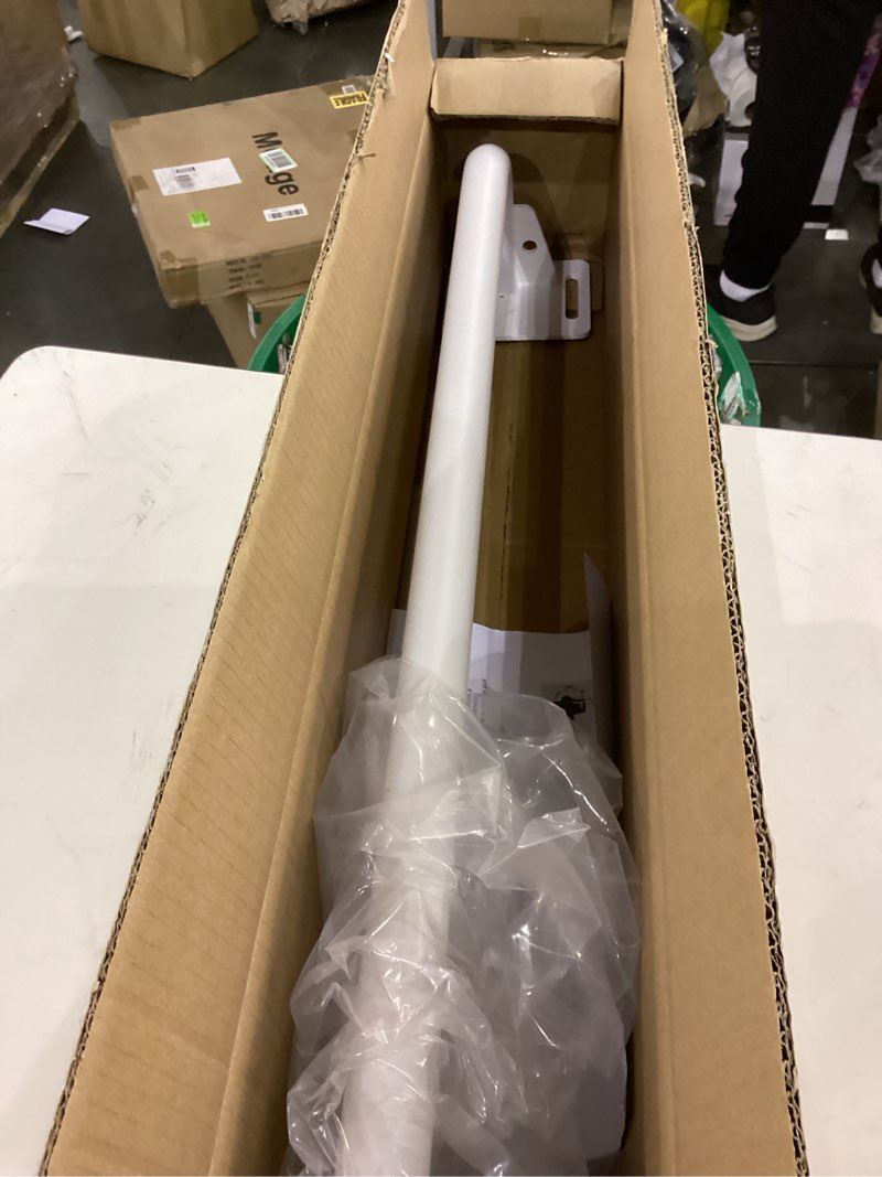 Condition photo showing As Is for 36" Heavy Duty Pull Up Bar Wall/Joist Mounted, 600 LB Capacity, Multi-Grip Bar for Garage & basement rafter Use - All-in-One Workout Station with Carabiners & Space-Saving Design White