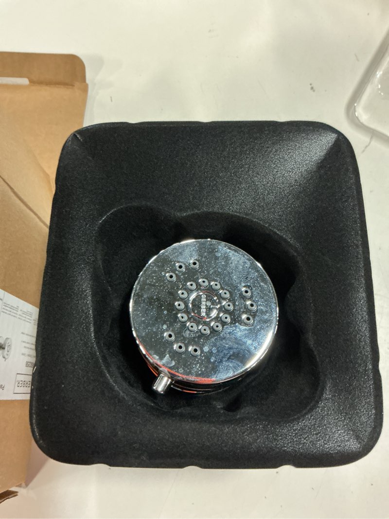 Condition photo showing As Is for danze d460258 parma two function wall mount body spray, 1.5 gpm, chrome