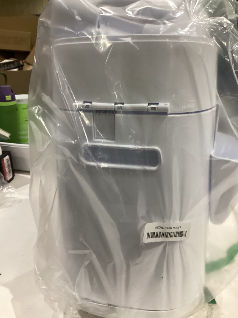 Condition photo showing As Is for Litter Genie Style Pail Cat Litter Box Waste Disposal System for Odor Control Includes 1 Square Refill Bag White