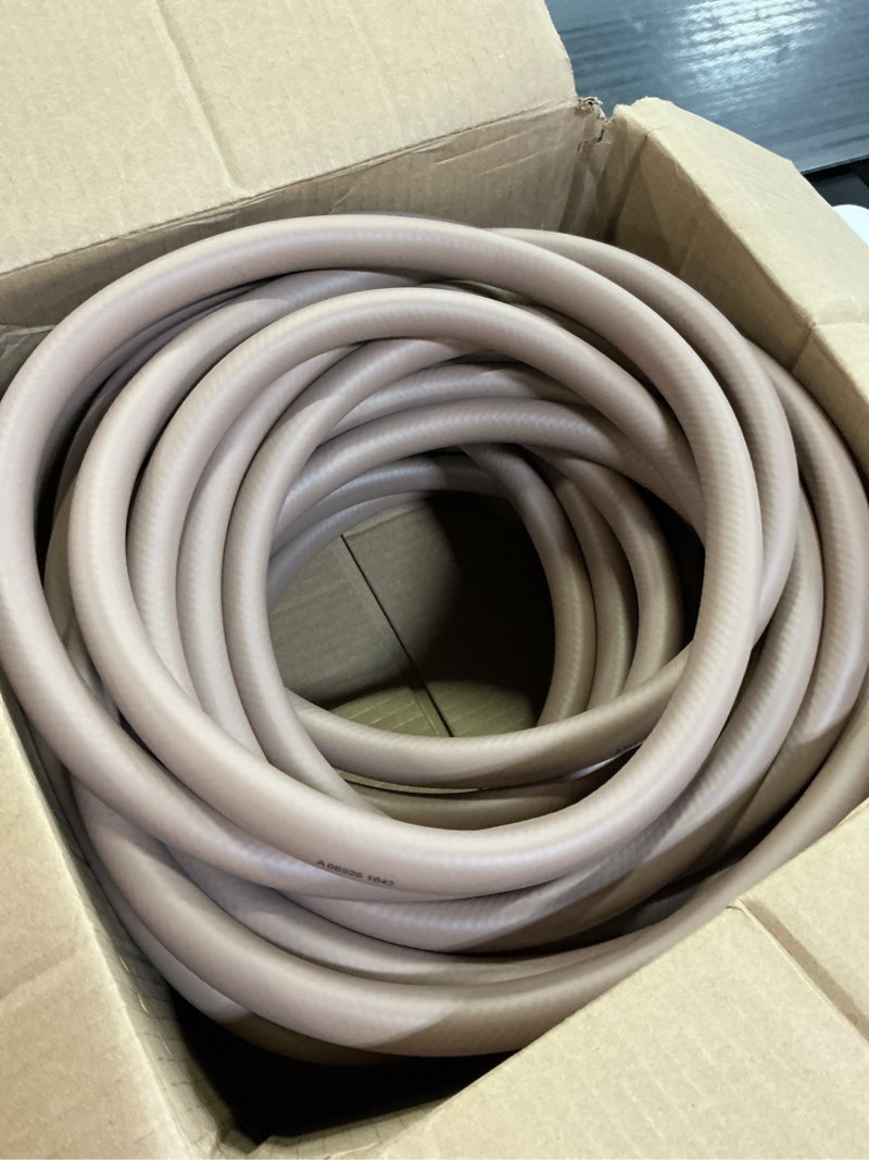 Condition photo showing Good Condition for flexzilla colors garden hose 5/8 in. x 75 ft., lightweight all-weather water hose, durable and flexible, leak-free connections, brown mulch standard grip 75ft brown mulch