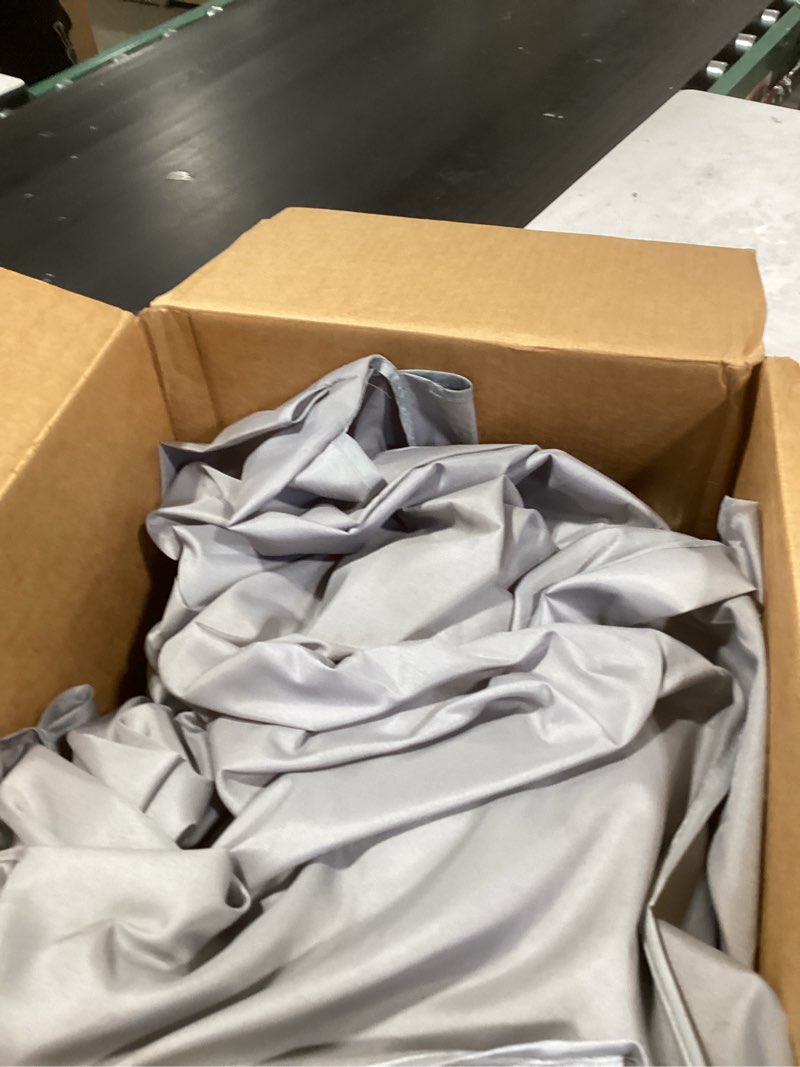 Condition photo showing Good Condition for whelping box for dogs and puppies 48x48x18 inch pet whelping box with washable pee pad and collapsible dog bowl for medium small dogs light grey