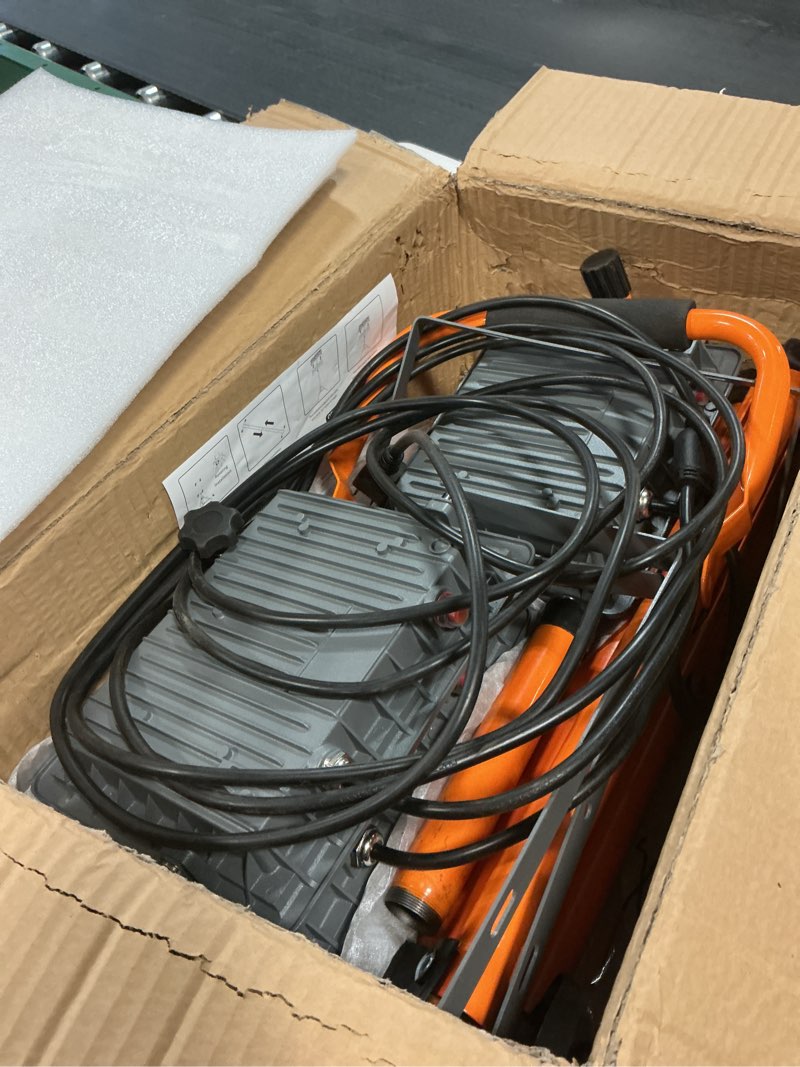 Condition photo showing Good Condition for upgraded 21000lumen led work lights with stand - 3 head adjustable work light with 16ft cord - ip66 