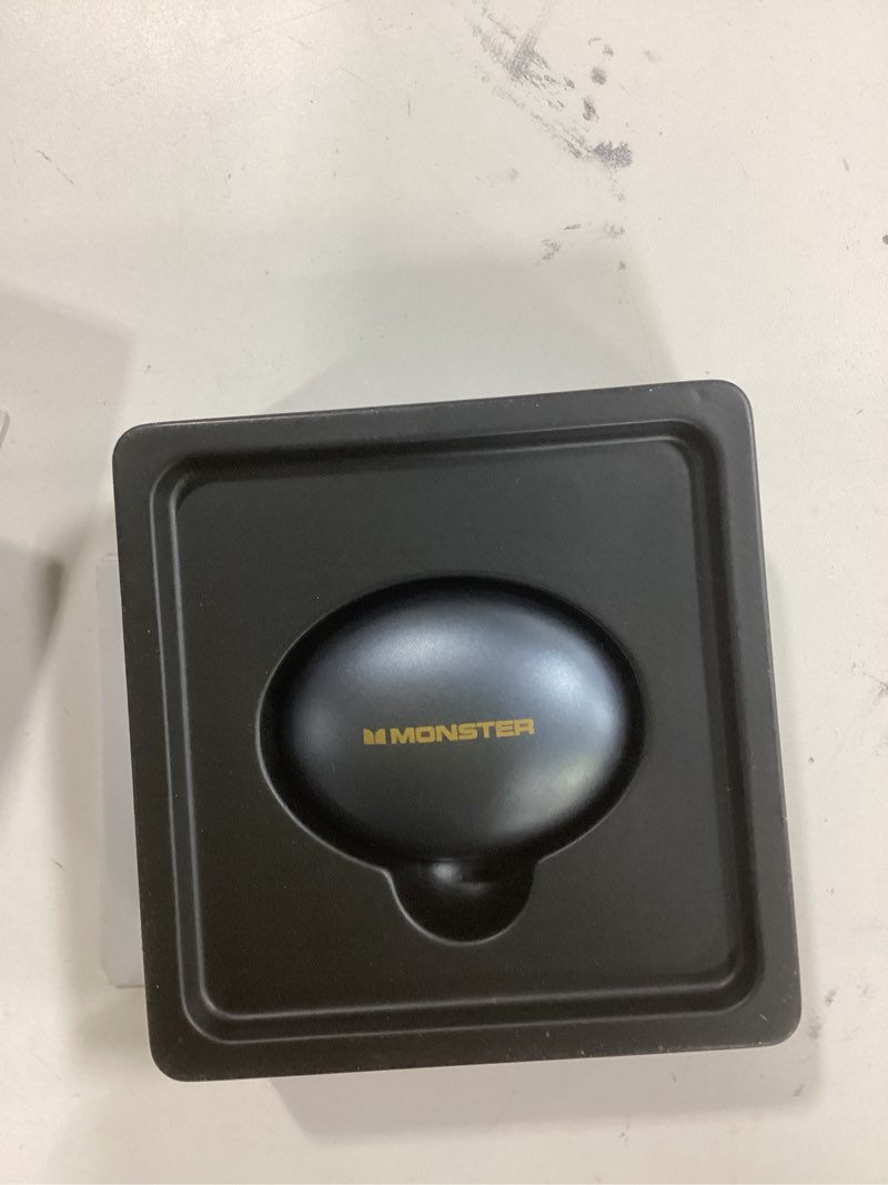 Condition photo showing New/Like New for Monster Sleep Ear100 Ear Buds, Sleep Earbuds with Stereo Sound, Design for Side Sleeper, 32H Playtime, Bluetooth 6.0, ENC Noise Cancelling, IPX6 Waterproof Mini Headphones, Black
