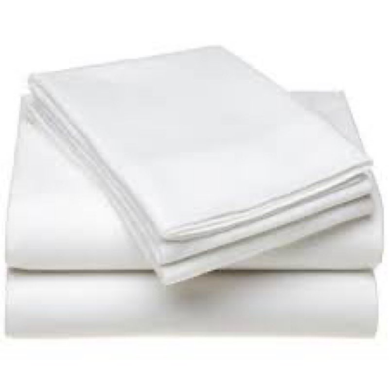 Bulk Case Pack of 20 Flat Sheets - (20) Queen Size Hotel Quality Top Flat Bed Sheets Only - Wholesal