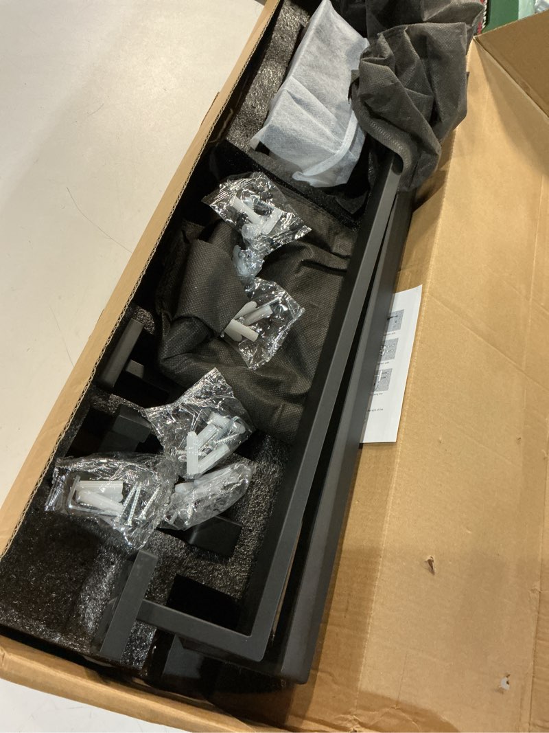 Condition photo showing Good Condition for 10 pieces matte black bathroom accessories set, 23.6 inch towel racks for bathroom wall mounted, stainless steel bath towel bar set, bathroom hardware accessories for kitchen & bath
