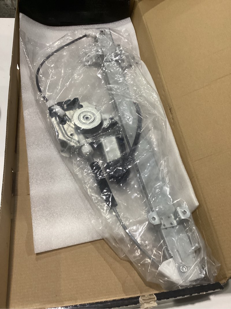 Condition photo showing New/Like New for front left driver side power window regulator with motor for:-nissan 2005-2015 frontier, 2005-2012 pathfinder for:-suzuki 2009-2010 equator, with 2 pins oe# 741-348 80721ea000 80731-ea005