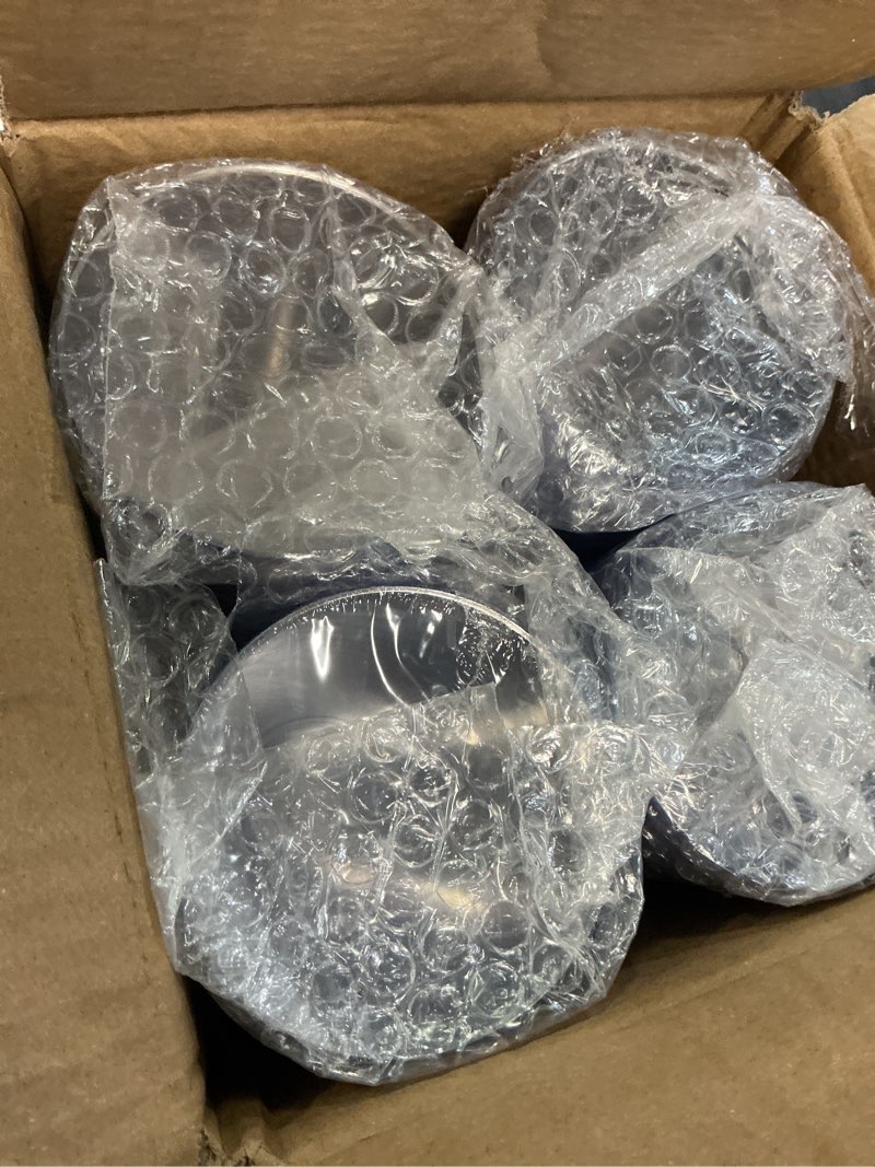 Condition photo showing New/Like New for patelai 100 pcs 16oz plastic cups disposable rimmed cups heavy duty drinking wine glasses for christmas winter birthday beer taste serving snack sample tastings barbecues picnic(blue)