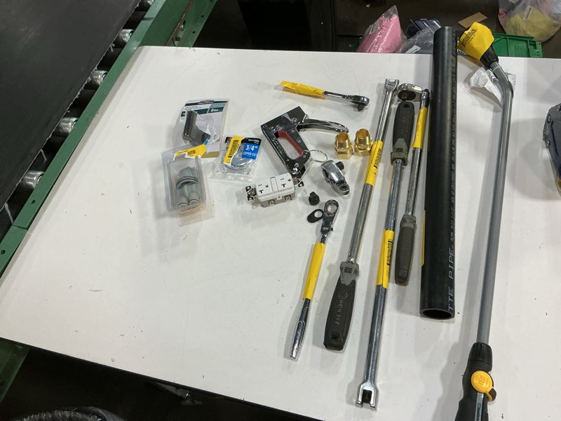 Condition photo showing As Is for assorted tools and parts