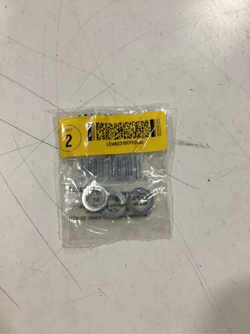 Condition photo showing As Is for Hillman 3/8-in Zinc-plated Steel Split Lock Washer