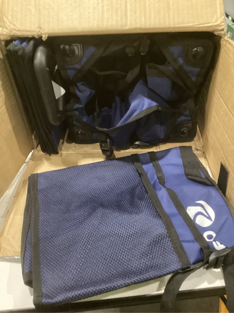 Condition photo showing Good Condition for originsure 48" l collapsible wagon cart foldable, 560lbs weight capacity 300l heavy duty folding beach wagons with big all-terrain wheels, utility carts for groceries, camping, sports - blue b-blue