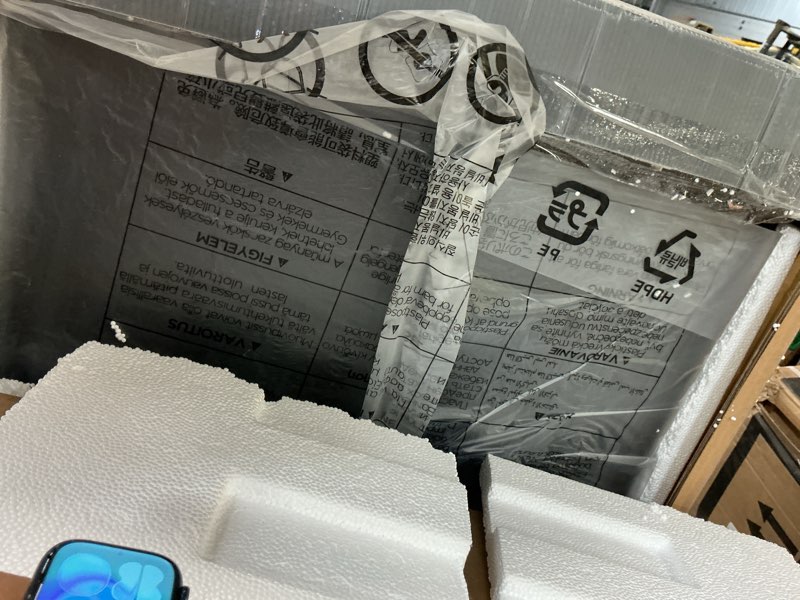 Condition photo showing Good Condition for midea whd-113fb1 double door mini fridge with freezer for bedroom office or dorm with adjustable remove glass shelves compact refrigerator, 3.1 cu ft, black black 3.1 cubic feet