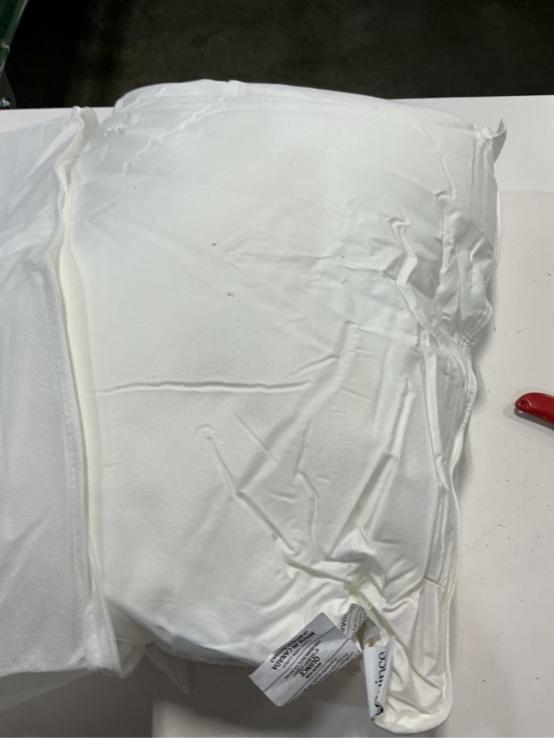 Condition photo showing As Is for premium down alternative pillow, standard, soft/medium