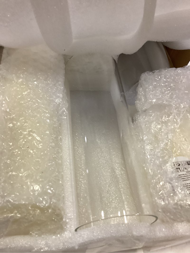 Condition photo showing New/Like New for shihanee set of 3 pillar candles and 3 glass cylinder candle vases holders clear pillar jars for wedding centerpieces(3'' x 5.9'', 7.9'', 9.8'',ivory white) ivory white 3'' x 5.9'', 7.9'', 9.8''