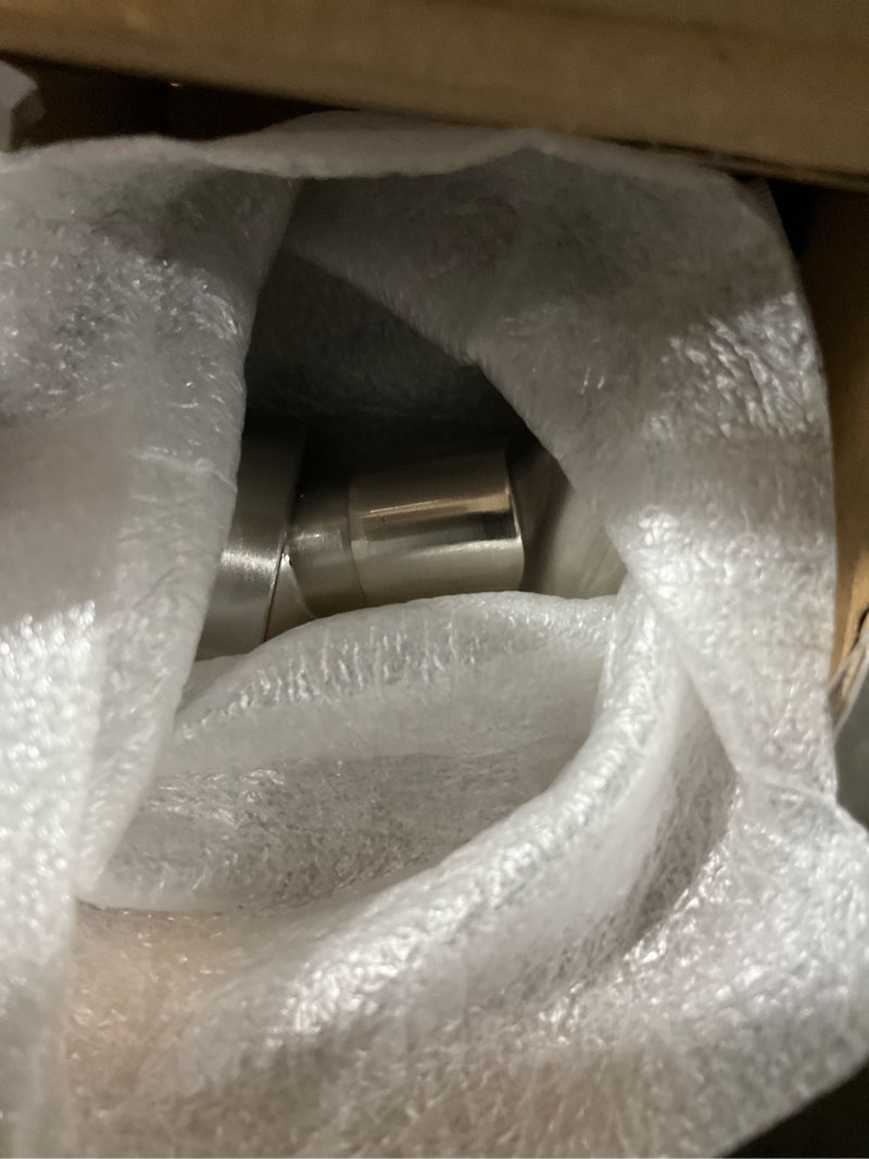 Condition photo showing Good Condition for shower head holder all metal handheld shower wand bracket adhesive shower wall mount holder brass shower spray holder brushed nickel, drill free glue installation