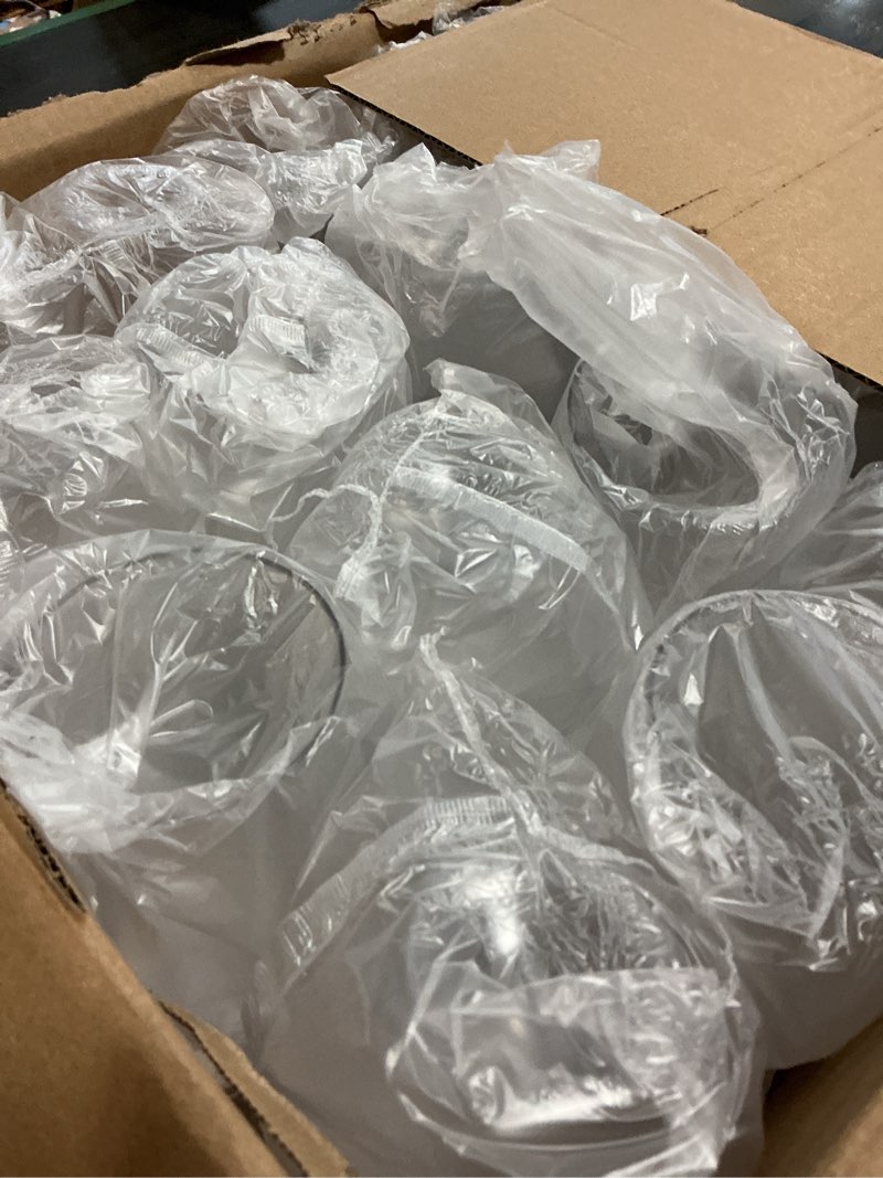 Condition photo showing New/Like New for Goodluck 80 PCS Diamond Stemless Plastic Wine Whiskey Glasses, 12 Oz Disposable Cocktail Glasses, Suitable for Weddings, Birthday Parties, Family Gatherings, Bars, etc (Clear) Clear 80