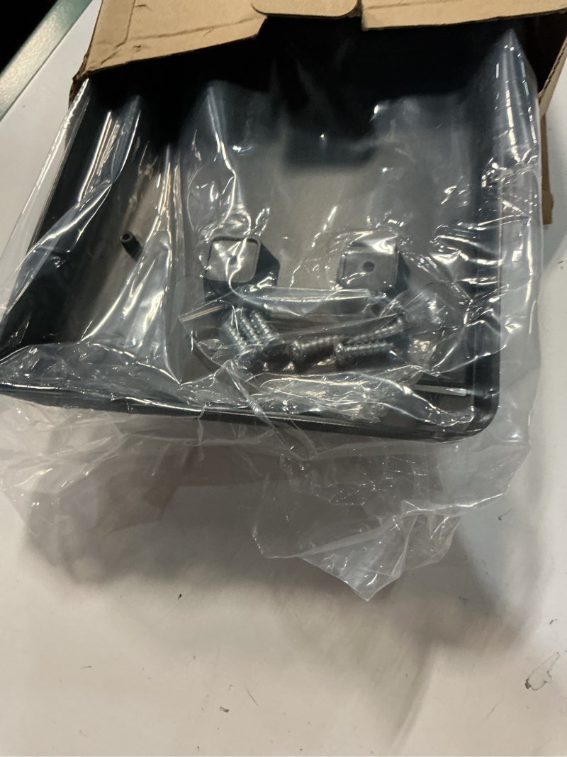 Condition photo showing New/Like New for black license plate frame holder compatible with 2018-2024 jeep wrangler 2020-2024 gladiator,abs front license plate mount bracket(1 pack),weather proof,replaces oem# 68295610aa & ch1068150 wrangler 2018-2024 gladiator 2020-2024