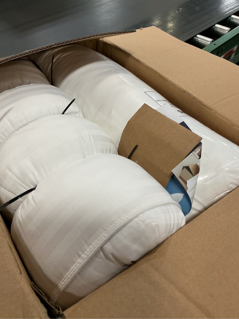 Condition photo showing Good Condition for Beckham Hotel Collection Bed Pillows Standard/Queen Size Set of 2 - Original Soft Down Alternative Pillow for Sleeping - Soft Support for Back, Stomach or Side Sleepers Queen / Standard White