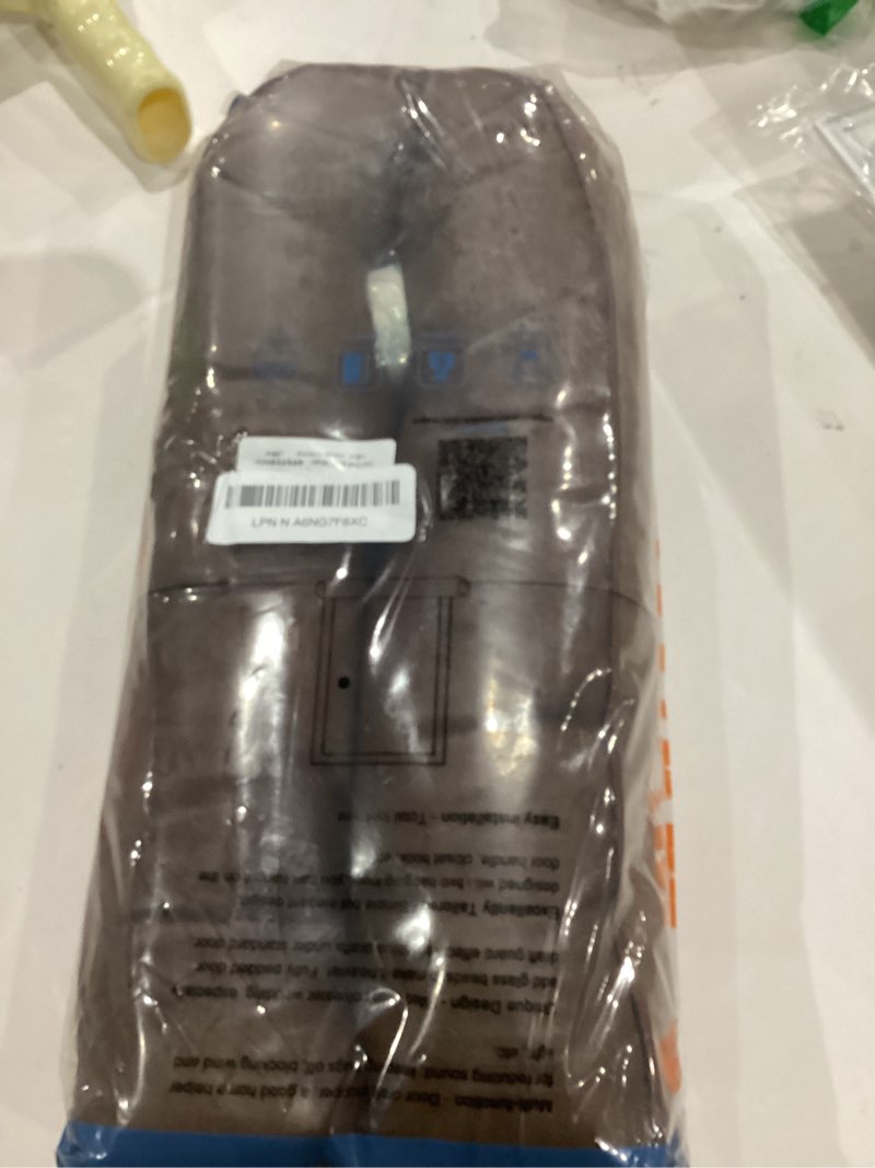 Condition photo showing Good Condition for MAGZO Door Draft Stopper, 36 Inch Under Door Draft Blocker Noise Stopper, Weighted Wind Blocker Draft Guard for Bottom of Door, Brown Brown 36in x 4in