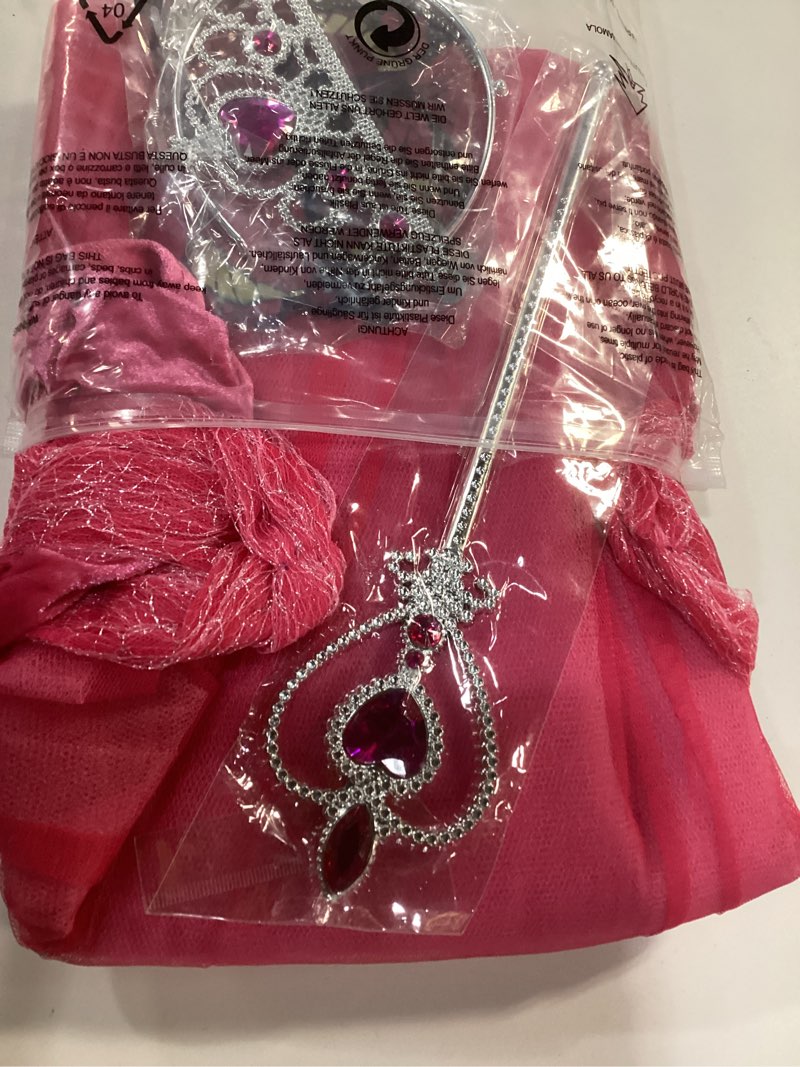 Condition photo showing Good Condition for Girls Princess Dress up Costume Butterfly Fancy Party Dresses for Halloween Christmas 150cm(8-10T) Red-long Sleeve