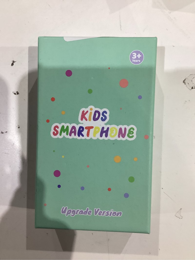 Condition photo showing New/Like New for kids smart phone toy for boys, touchscreen learning toy phone for kids ages 3-8, educational pretend phone with dual camera, music, games, abc learning & habit reminder, boys birthday blue
