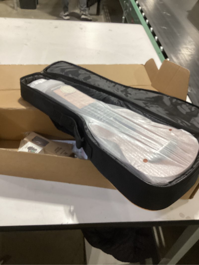 Condition photo showing New/Like New for Donner Soprano Ukulele Mahogany 21 inch Ukelele Beginner Kit Online Lesson Gig Bag Strap Nylon String Tuner Picks Cloth DUS-1 Ukalalee Set Christmas Gift