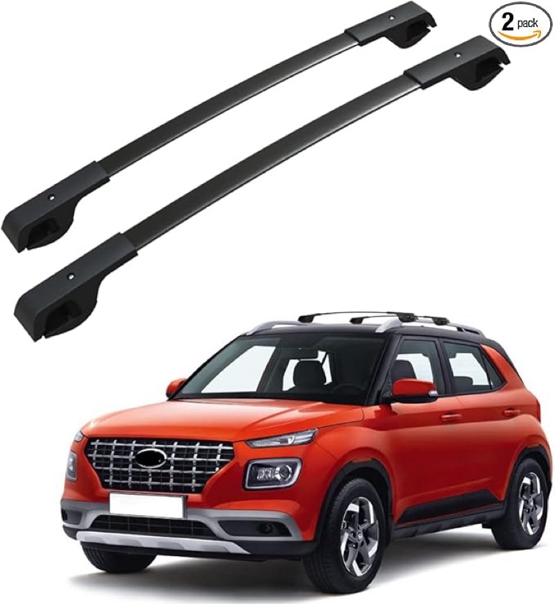 similar roof rack cross bars fit for hyundai venue 2020-2024 bag luggage kayak canoe bike snowboard skiboard