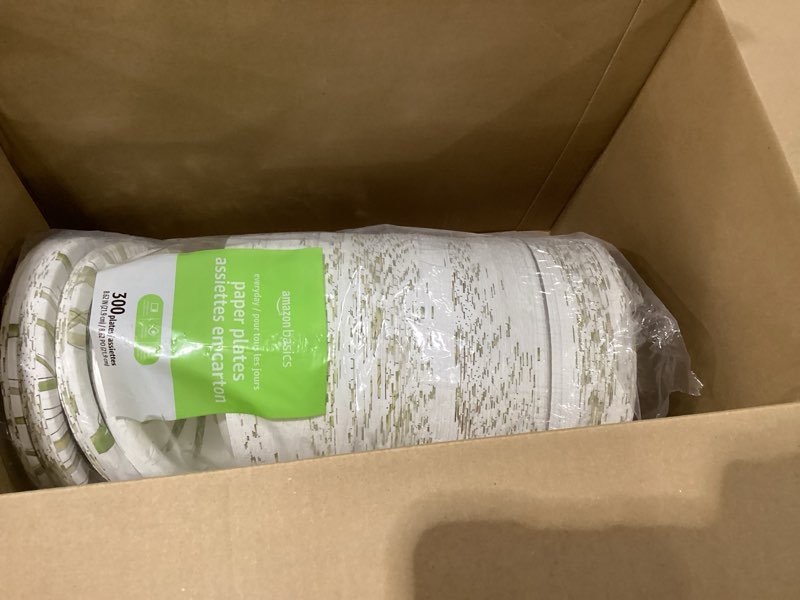Condition photo showing Good Condition for Amazon Basics Everyday Paper Plates, 8.62 Inch, Disposable, 300 Count