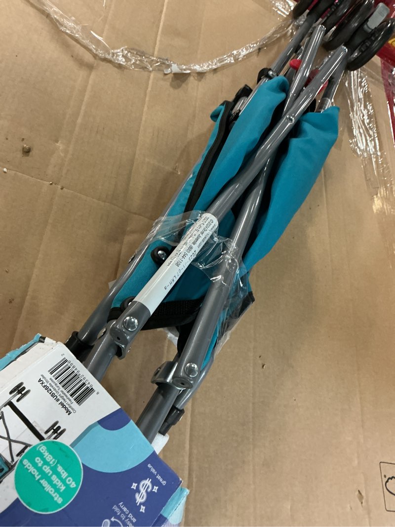 Condition photo showing Good Condition for cosco kids comfort height umbrella stroller, freshwater turquoise, toddler, unisex