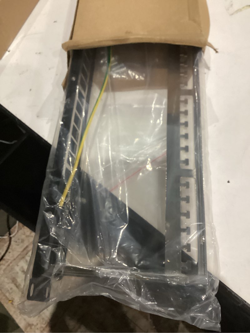 Condition photo showing Good Condition for VCELINK 24-Port All Metal Blank Keystone Shielded Patch Panel, 1U Rackmount Housing with Cable Management Bar and Ground Wire, Compatible with RJ45, HDMI, and Blank Keystone, 19 Inch
