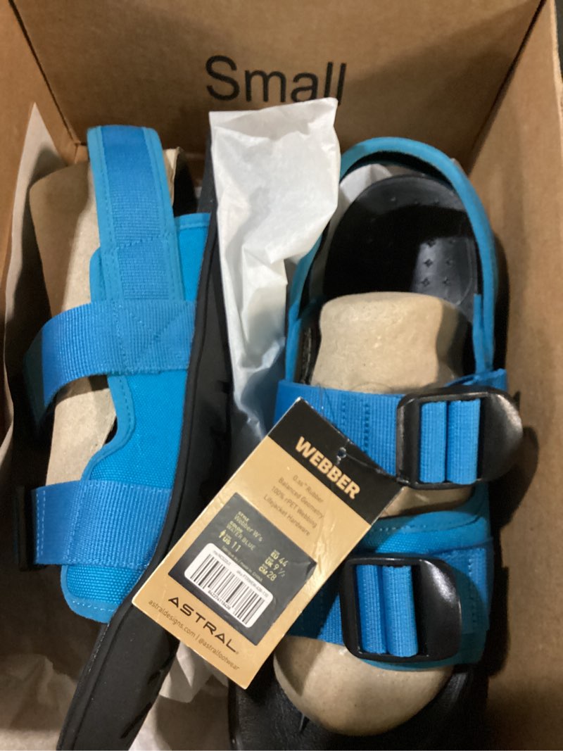 Condition photo showing New/Like New for astral webber water friendly sandal in water blue at nordstrom, size 11