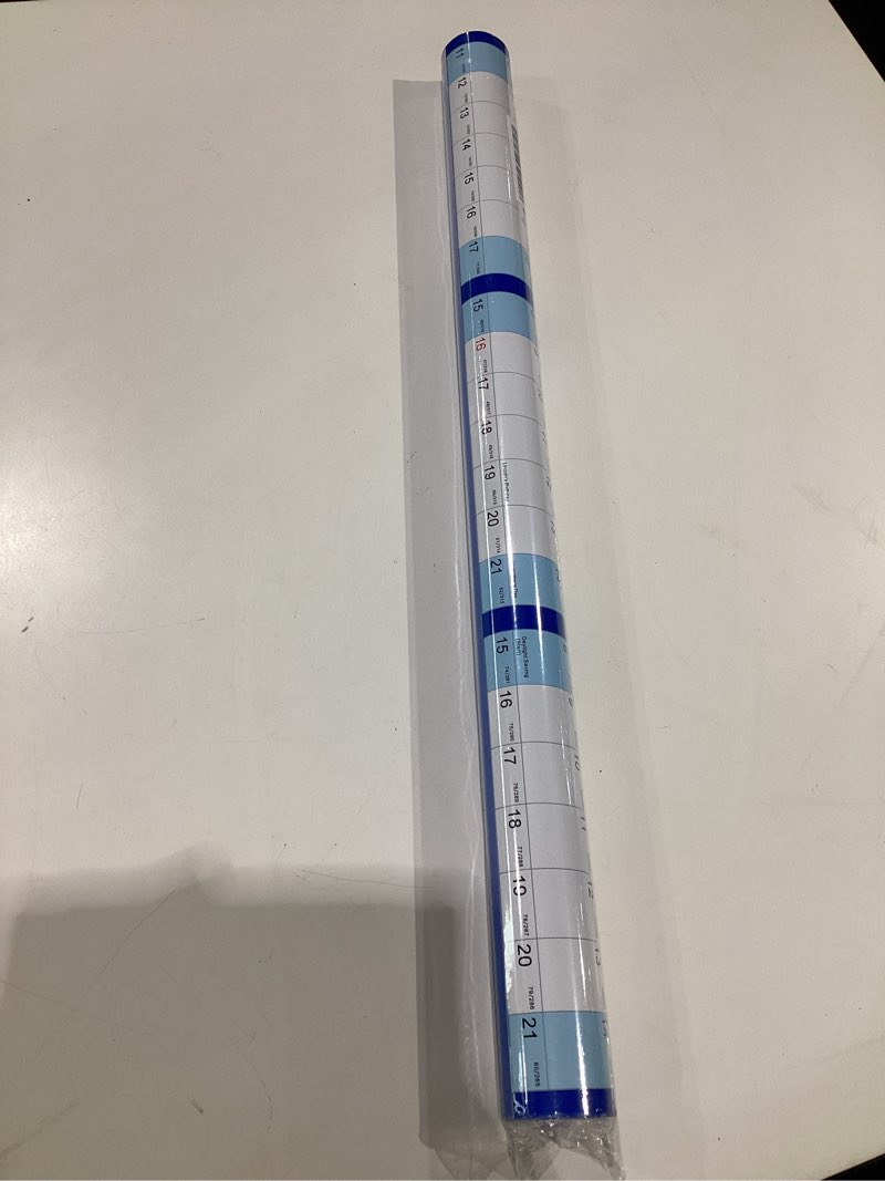 Condition photo showing New/Like New for 2PCS 24"x36" 2026 Wall Calendar, Large Yearly Annual Planner, Wet & Dry Erase Laminated 12 Month, Reversible (Blue)