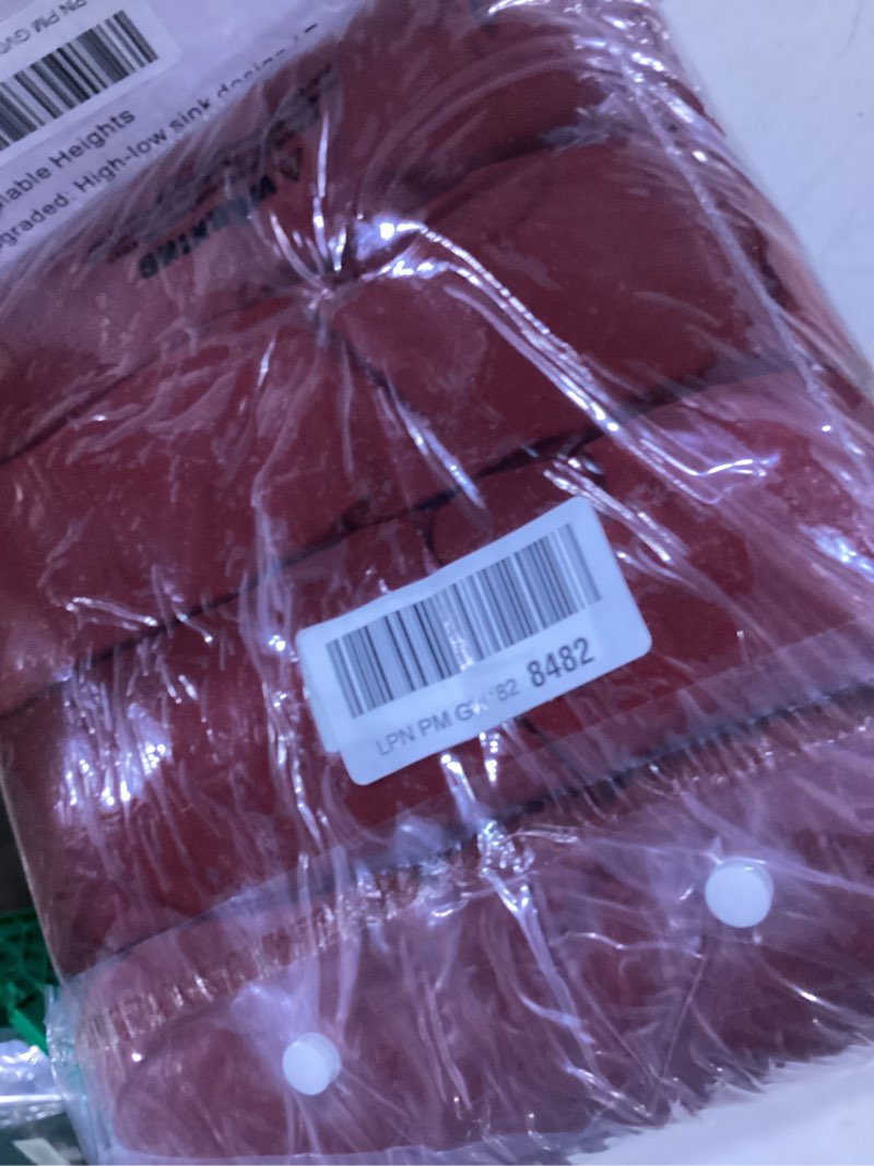 Condition photo showing Good Condition for outdoor cushion covers set,8pcs patio furniture couch seat slipcovers, replacement for sofa sectional chair(cover?only) a.wine red 8pcs