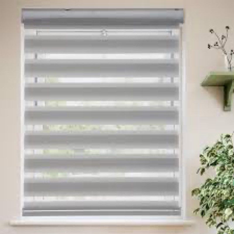 #i ga - Mishade Roller Shades Zebra Bli.. Instal!, Size 22\" Vx a) H.
