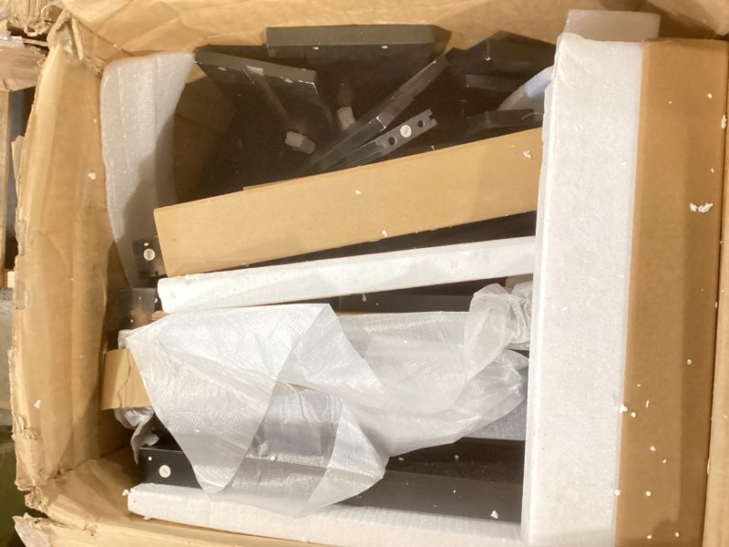 Condition photo showing As Is for huuger night stand with charger station and led lights, 3 drawer nightstand, bed side table with open shelf, end table, tall fabric dresser for bedroom, black 11.8"d x 15.7"w x 27.6"h?3 drawers? black