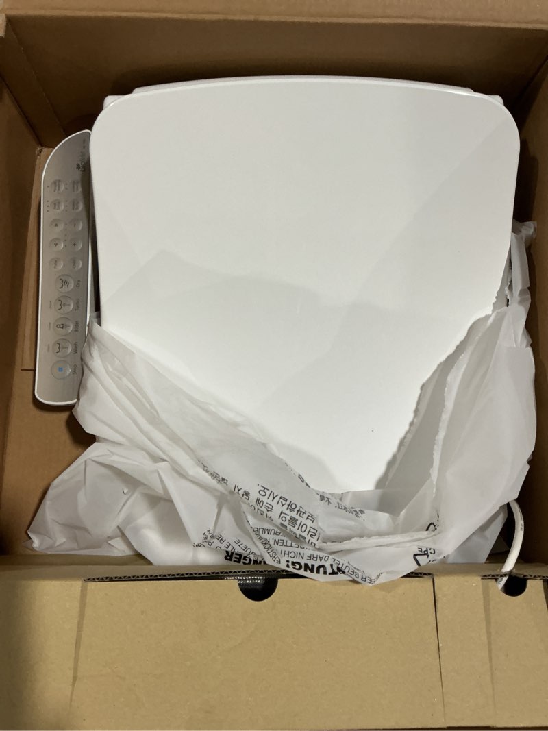 Condition photo showing New/Like New for hd-7000 electric bidet seat for elongated toilets in white with fusion heating technology