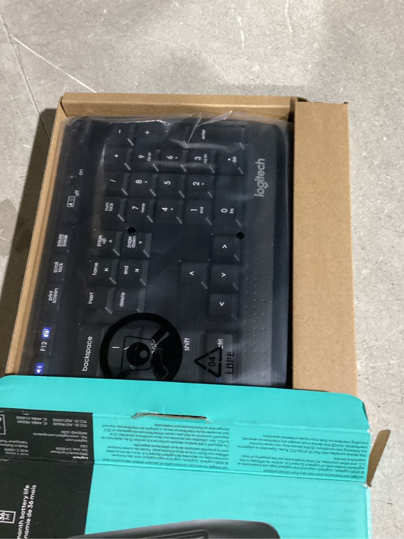 Condition photo showing Good Condition for Logitech K345 Wireless Keyboard - Full-Sized Keyboard with Palm Rest, 2.4 GHz Wireless USB Receiver - for PC, Laptop Keyboard 1 Pack