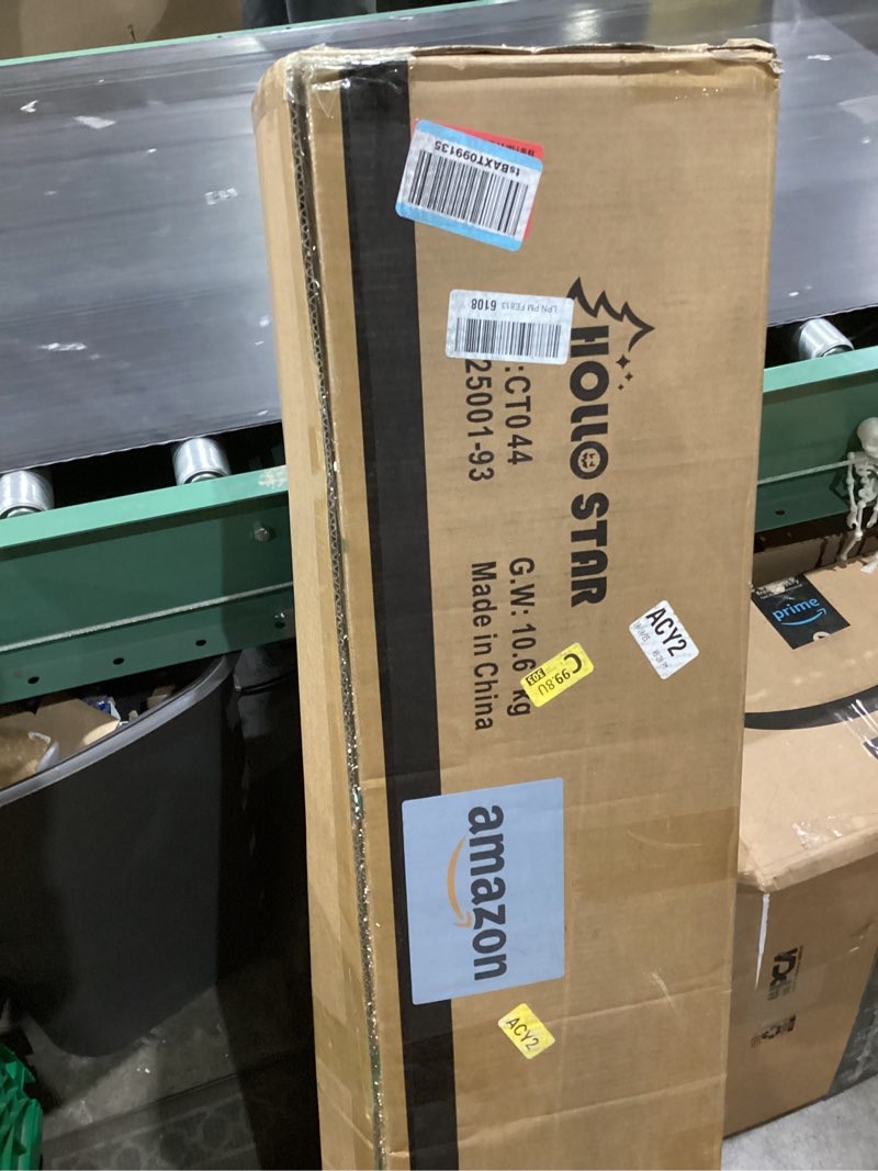 Condition photo showing Good Condition for HOLLO STAR 7.5 ft Prelit Christmas Tree with 304 LED Lights, App Control, Slim Pencil Christmas Tree, Multi-Color RGBW Lights, 950 Flocked Frosted Tips, Xmas Tree, 72 Pine Cones, for Home, Party