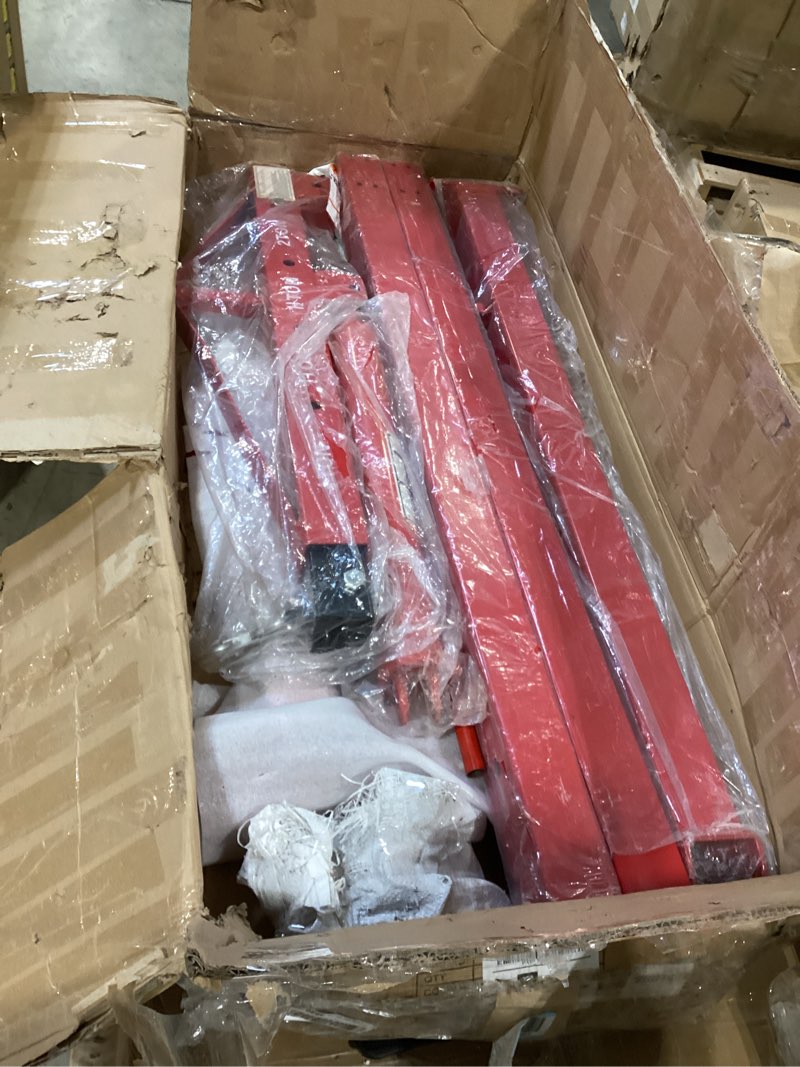 Condition photo showing Good Condition for 2 ton folding hydraulic engine hoist, load leveler, 4400 lbs capacity, heavy duty cherry picker, 6 swivel wheels, hydraulic pump adjustable boom (0.5t-2t) for garage workshop warehouse