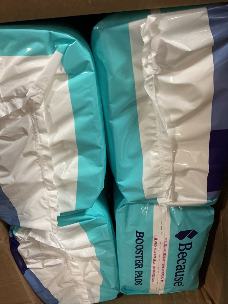 Condition photo showing Good Condition for because overnight booster pads fit all adult diapers, helps keep your adult diaper active all night, adds 4 cups to incontinence underwear, extra absorbency, 180 count (packaging may vary)