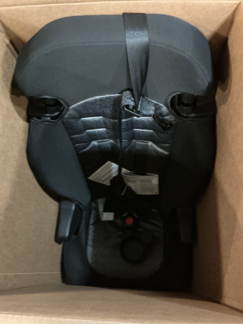 Condition photo showing New/Like New for cosco kids finale 2-in-1 toddler booster car seat, fiberwave ii, black/grey