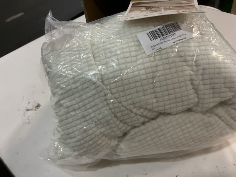 Condition photo showing Good Condition for h.versailtex armless futon cover stretch sofa bed slipcover protector elastic feature rich textured high spandex small checks jacquard fabric futon cover, machine washable, porcelain white