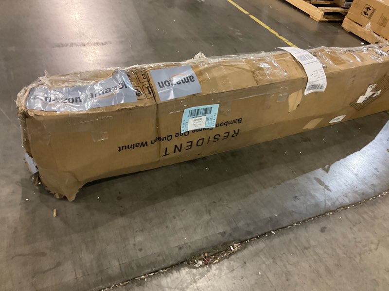 Queen wallnut bed frame 