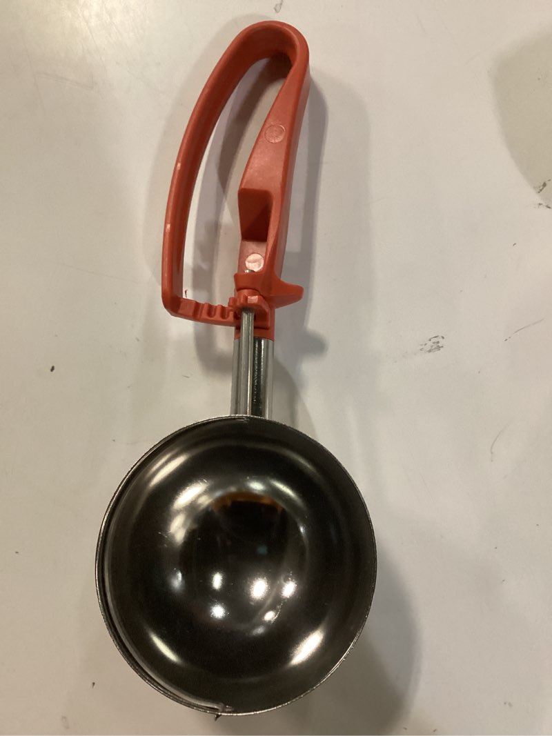 Condition photo showing Good Condition for vollrath 47388 s/s 8 oz. / #4 squeeze disher with orange handle,silver, 1 count (pack of 1)