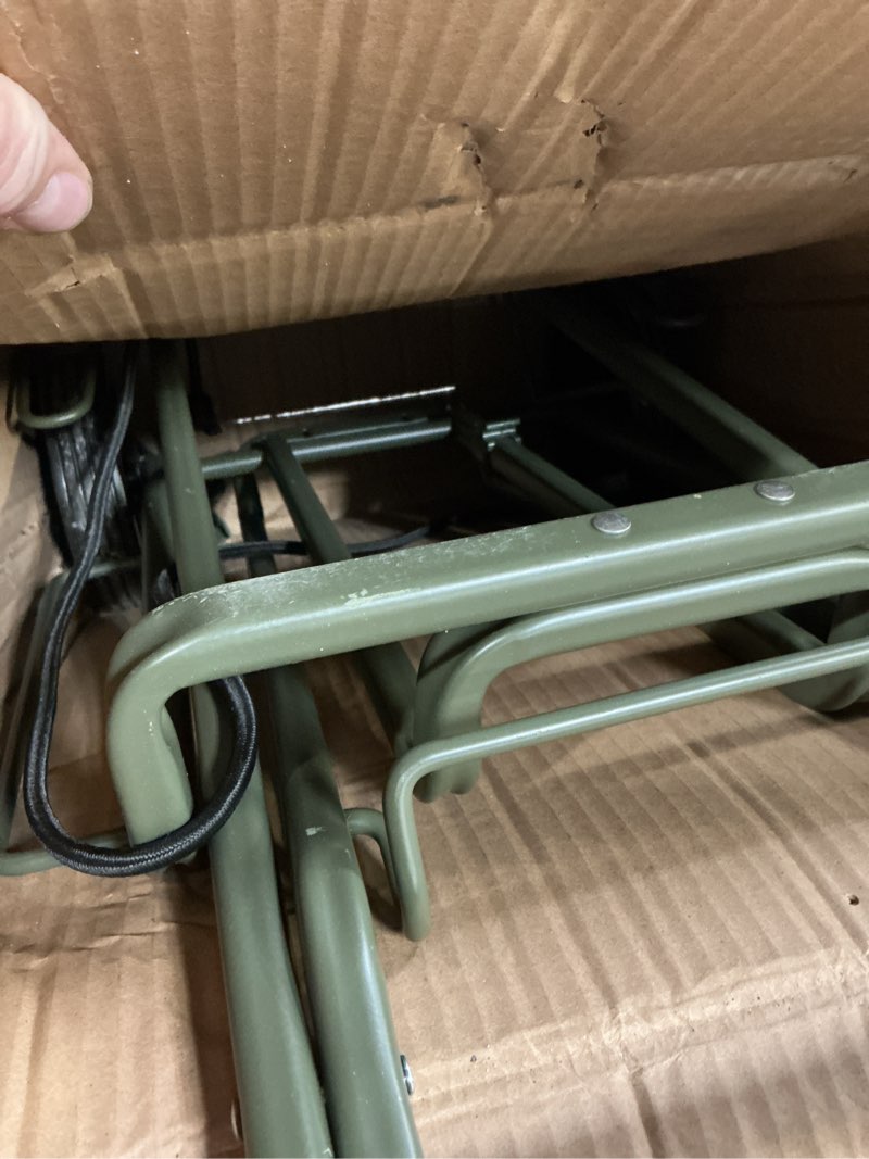 Condition photo showing Good Condition for folding hand truck dolly lightweight aluminum luggage cart - 220lbs capacity with elastic bungee cord for travel & shopping 220lbs load capacity
