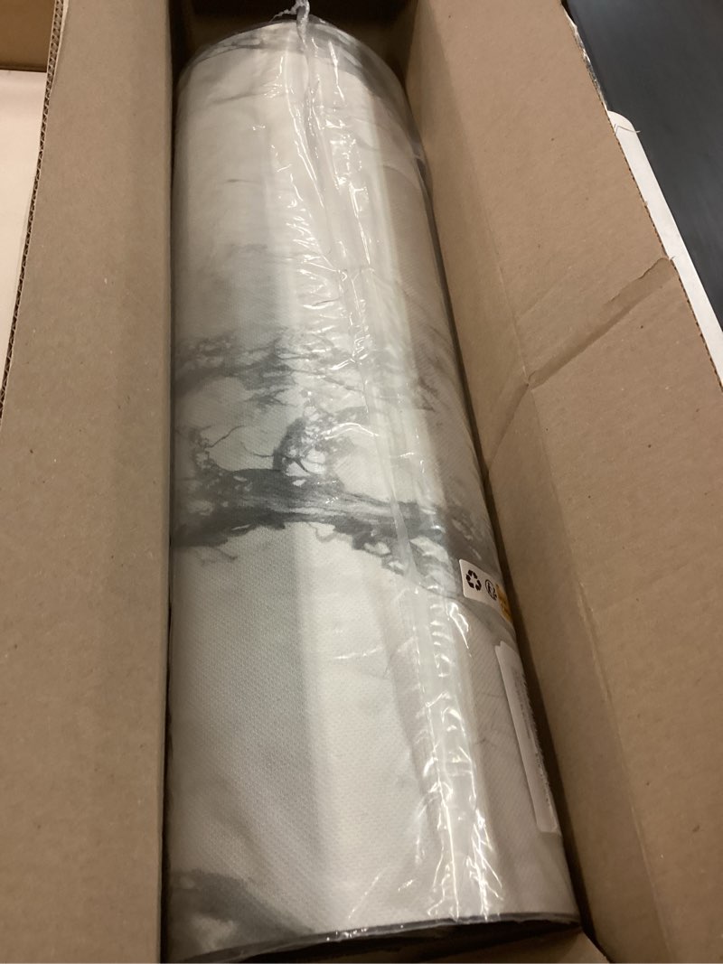 Condition photo showing New/Like New for color&geometry ultra thin bathroom rugs non slip,absorbent quick dry bath mats for bathroom,thin bath rugs washable with rubber backing fit under door outside shower,gray-veined white,24"x36" gray-veined white 24"x36"