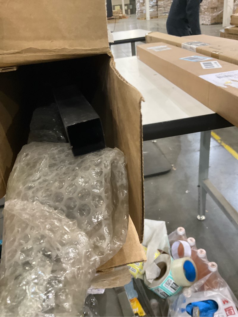 Condition photo showing As Is for 7ft Staircase Handrail for Indoor Stairs, Modern Hand Railings Grab Bar Kit with Black Finished, Non-Slip Wall Mount Decking Railings for Elderly and Children (84inch / 7ft, Black) 84inch / 7ft Black