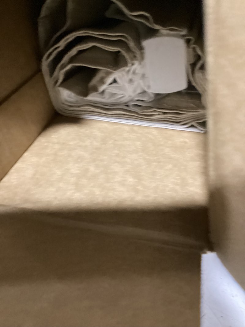 Condition photo showing As Is for chicology roman shades for windows, window treatments, roman shades, roman window shades, room darkening shades, window shades, 24" w x 72" h, belgian flax (privacy & light filtering) belgian flax (privacy & light filtering) 24"w x 72"h