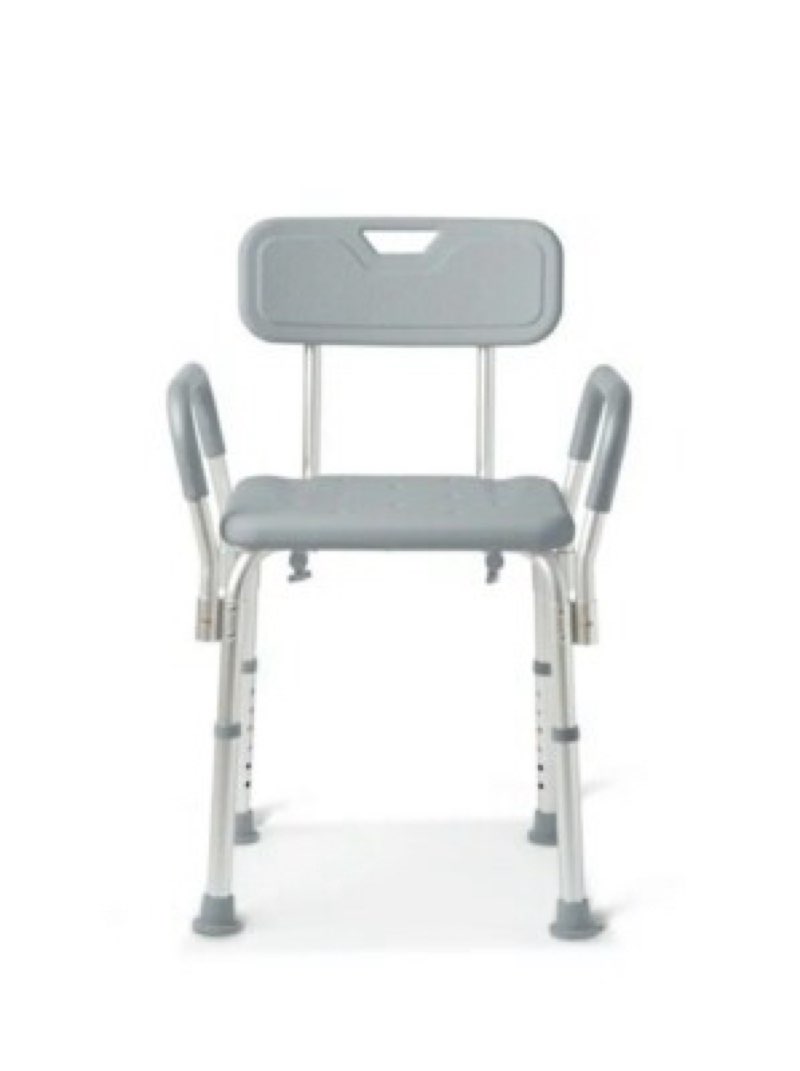 New Guardian Bath Bench with Back and Arms Supports up to 350 lbs Shower Chair