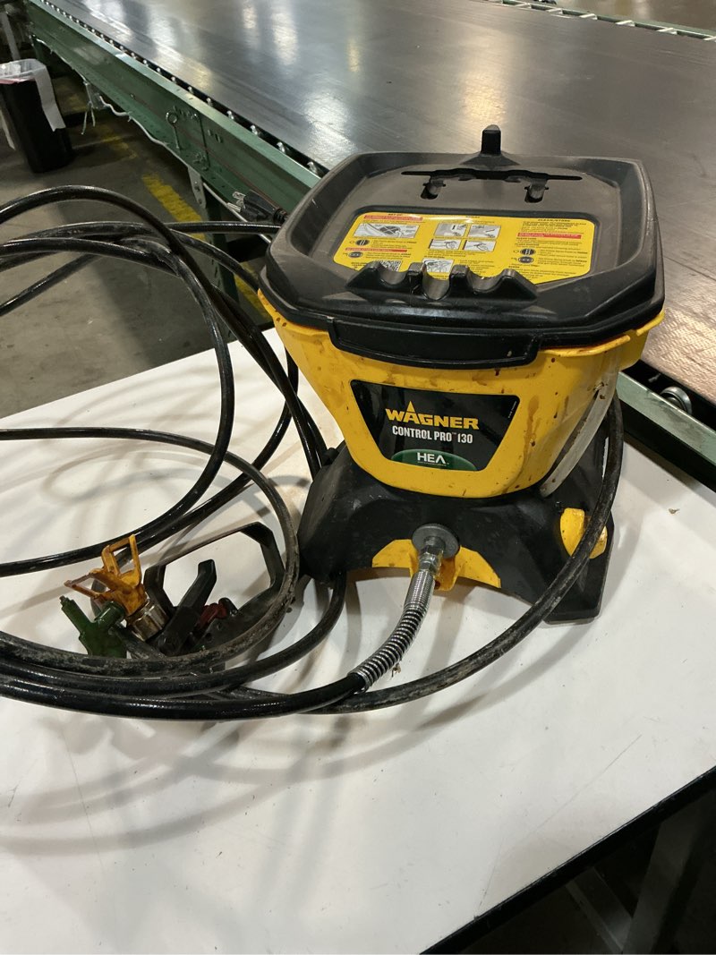 Condition photo showing As Is for wagner control pro 130 w/ t2 gun electric stationary airless paint sprayer