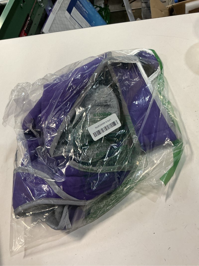 Condition photo showing As Is for MIGOHI Warm Dog Coat Winter Dog Jacket,Waterproof Cold Weather Coats for Dogs,Fleece Jacket for Small Medium Large Dogs,Reflective Thick Fleece Vest with Leash Hole Purple Large